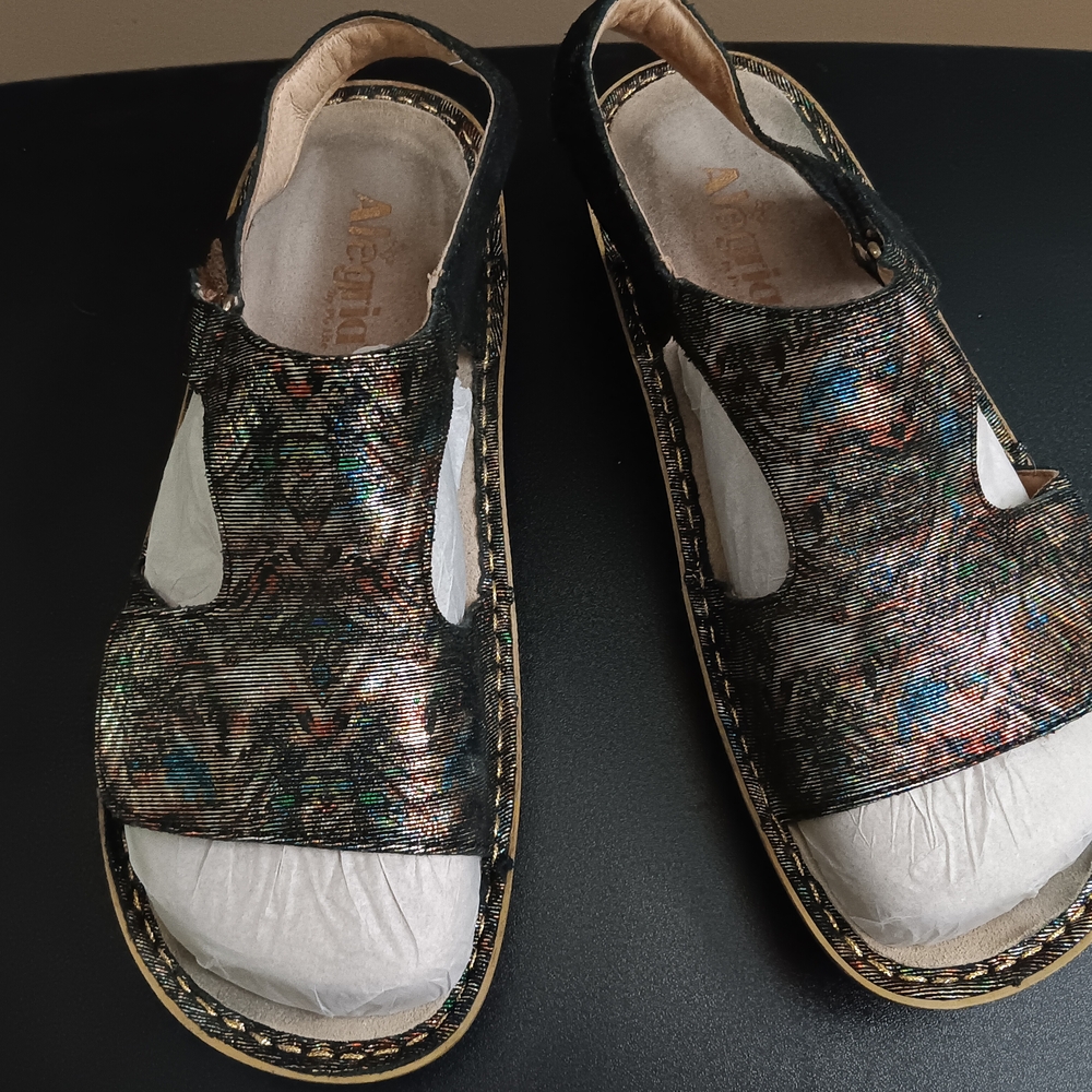 Alegria Multicolor Patterned Sandals